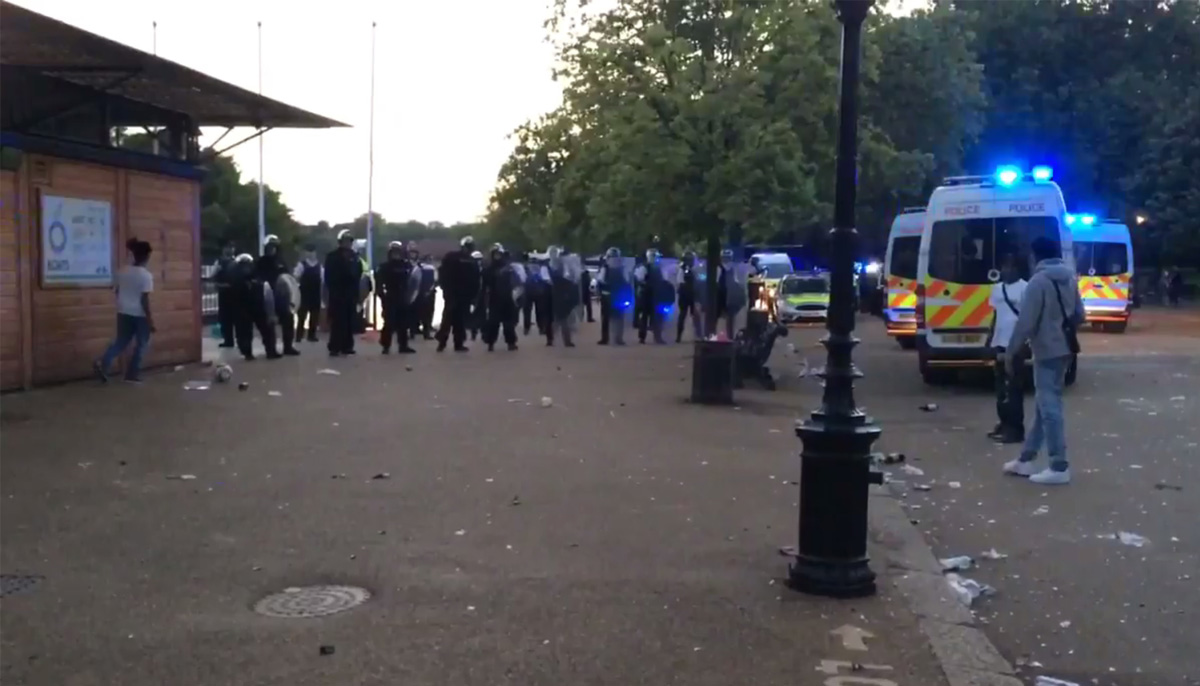 Five men sought after 'unacceptable' night of violence in London